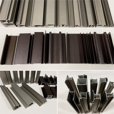 Perfil de refrigeración extrudado de aluminio personalizado para ventanas y puertas corredizas en Foshan