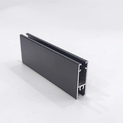 Perfiles de puertas y ventanas de aluminio de grano de madera personalizados para la construcción de edificios