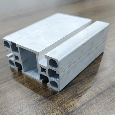 Profiles de extrusión de aluminio industrial personalizados de aleación de aluminio 6063 de plata para productos