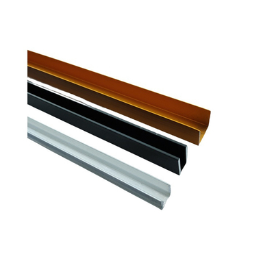 Revestimiento en polvo de perfiles de ventanas de aluminio 6063 T5 dentro de perfiles de aluminio personalizados