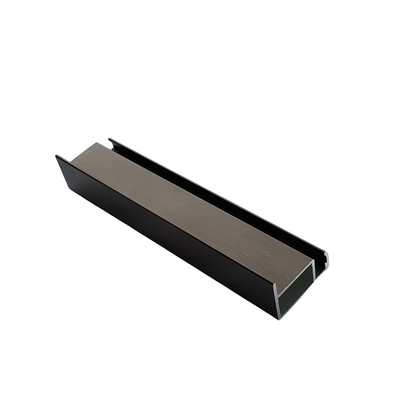 Revestimiento en polvo de perfiles de ventanas de aluminio 6063 T5 dentro de perfiles de aluminio personalizados