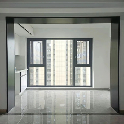 Perfil del marco de la puerta de aluminio para ventanas y puertas espesor 0.8mm-2.0mm personalizable