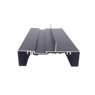 6063 T5 Perfil de aluminio recubierto en polvo para ventanas y puertas de bronce no tóxicas contra incendios