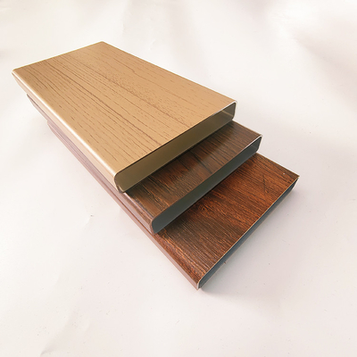 Los perfiles de extrusión de partición de aluminio para puertas y ventanas con grano de madera impreso son de aleación
