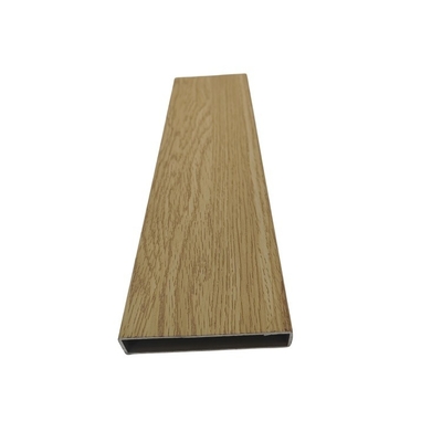 Perfil de grano de madera de aluminio de color personalizado para paredes o cercas decorativas exteriores