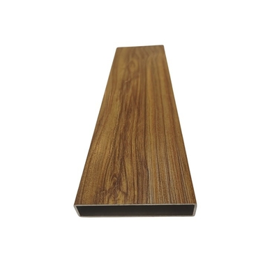 Perfil de grano de madera de aluminio de color personalizado para paredes o cercas decorativas exteriores