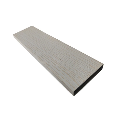 Perfil de grano de madera de aluminio de color personalizado para paredes o cercas decorativas exteriores