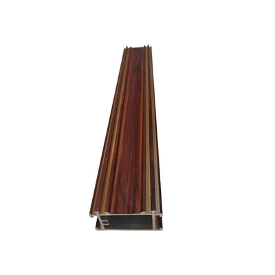Perfil de grano de madera de aluminio de color personalizado para paredes o cercas decorativas exteriores