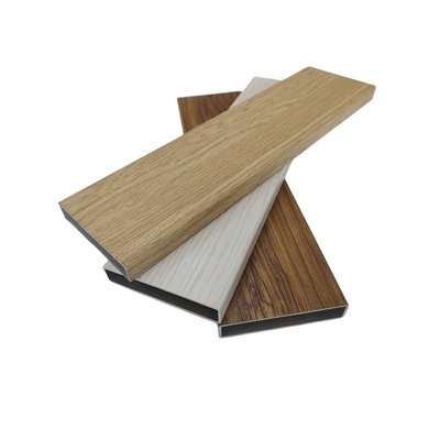 Perfil 3D de aluminio de grano de madera para puertas corredizas y ventanas
