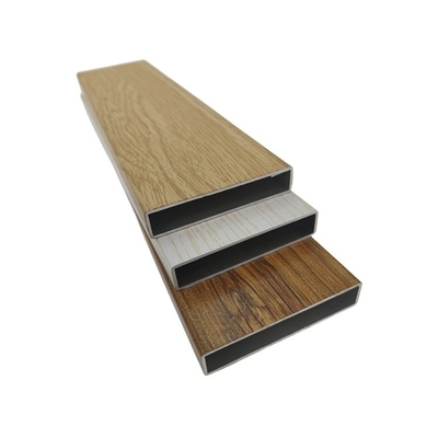 Perfil 3D de aluminio de grano de madera para puertas corredizas y ventanas