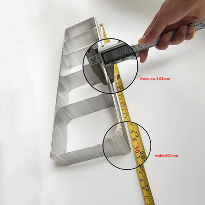 T3-T8 Temper Profile de aluminio de gran tamaño para el servicio de procesamiento de perforación y menor costo