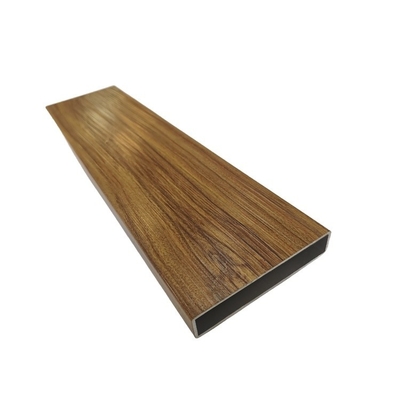 Perfil de aluminio de grano de madera para diseño decorativo de paredes exteriores o ventanas y puertas