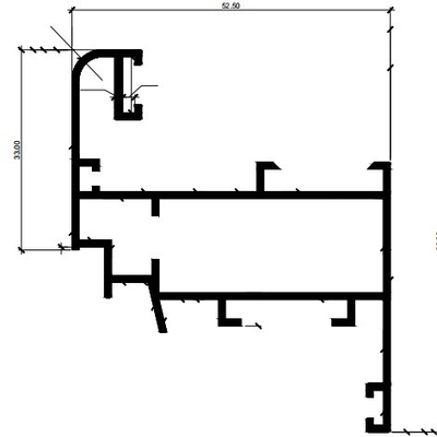6063 6061 Perfiles de aleación de aluminio para ventanas y puertas en Guatemala