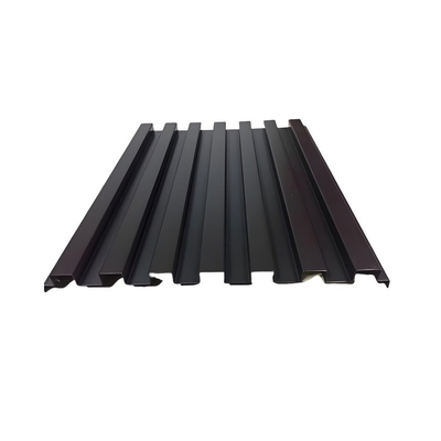 Servicio de corte Panel de pared de aluminio anodizado para perfiles de revestimiento de paredes exteriores