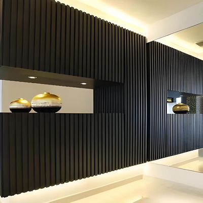 Petición del cliente Profiles decorativos para paredes de fondo de aluminio con grano de madera