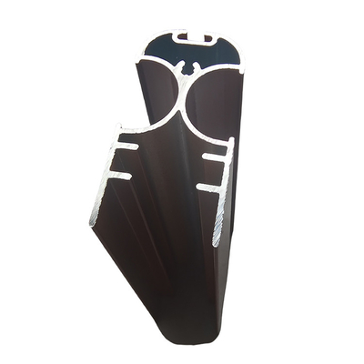 Perfiles de aluminio de puertas y ventanas con revestimiento en polvo de color personalizado para extrusiones personalizadas