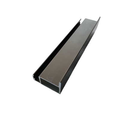 Aleación 6063 T5 Anodizado en polvo recubrimiento de madera grano de oro cepillado perfiles de aluminio para armarios de cocina gabinete