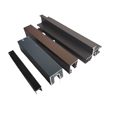 6063 Perfiles de aluminio anodizado de marco de aluminio personalizados de extrusión de aluminio para ventanas