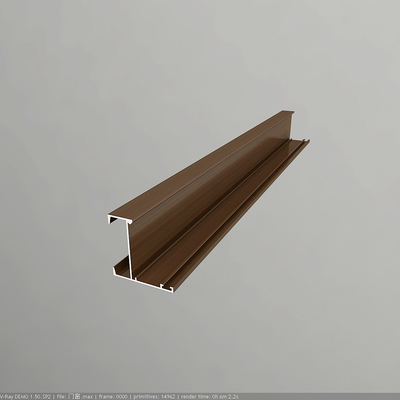 GB5237-2008 Perfil de aluminio anodizado de plata estándar para la construcción de apartamentos