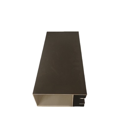 Profil de aluminio anodizado de plata estándar GB para ventanas de grano de madera recubiertas en polvo personalizadas