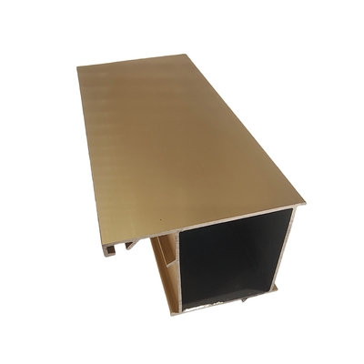 Profil de aluminio anodizado de plata estándar GB para ventanas de grano de madera recubiertas en polvo personalizadas