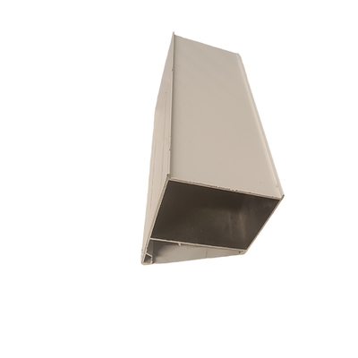 Profil de aluminio anodizado de plata estándar GB para ventanas de grano de madera recubiertas en polvo personalizadas