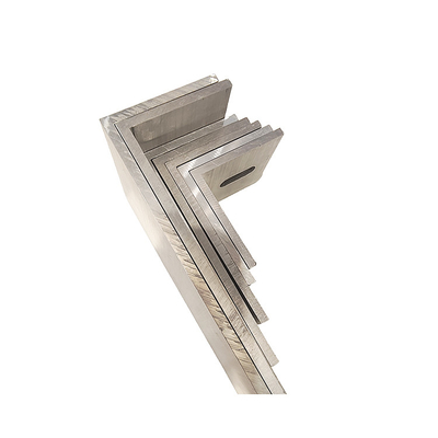 Perfiles de construcción de aluminio de ángulo de forma L de extrusión de suspensión por encargo