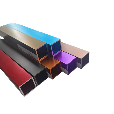 6063 6061 Bandas de aluminio anodizadas de aleación de aluminio oro para perfiles de extrusión personalizados