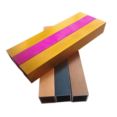Perfil de tubo anodizado de aluminio de colores para decoración Corte de precisión de proceso profundo