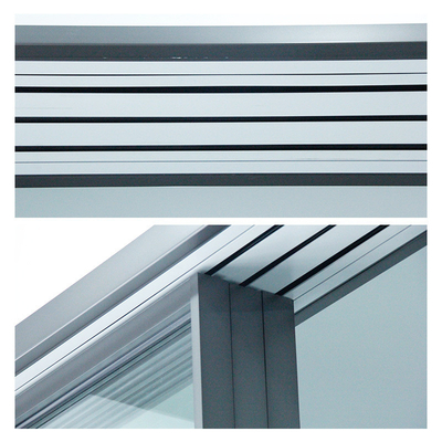 Perfiles de aluminio extrudido para puertas correderas de doble vía