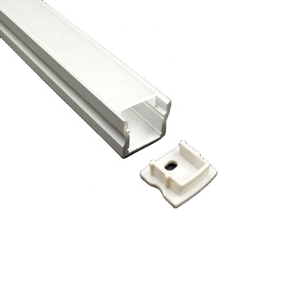 Canal de perfiles de banda LED requerido por el cliente para perfiles de aluminio de luz LED cuadrada