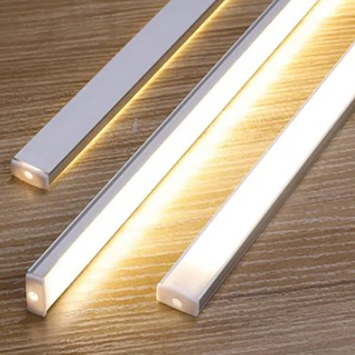 Canal de perfiles de banda LED requerido por el cliente para perfiles de aluminio de luz LED cuadrada