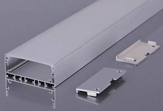 Perfil LED anodizado de aluminio para tiras de iluminación de color personalizadas longitud 5.8-6.0M