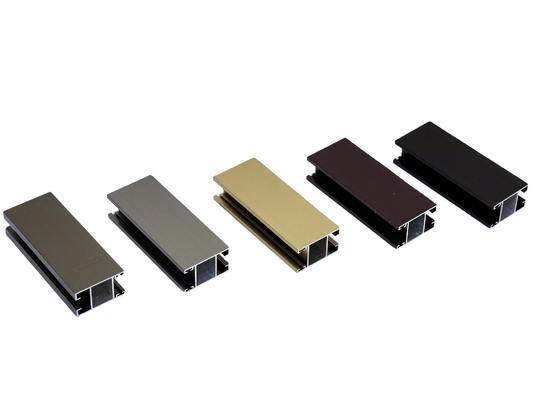 T5 Extrusión de perfiles de aluminio de color personalizado para ventanas y puertas
