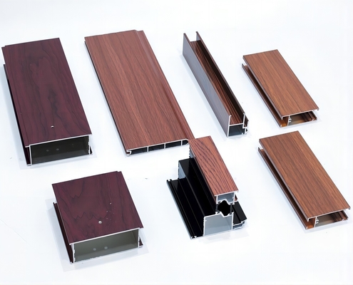 T5 Extrusión de perfiles de aluminio de color personalizado para ventanas y puertas