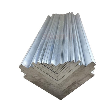 Servicio de soldadura Perfil de aluminio en forma de L en forma de abanico para la extrusión de ángulos de esquina de oficina