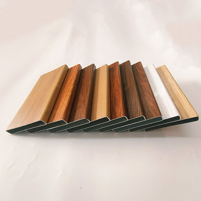 Profiles de ventanas y puertas deslizantes de aluminio de grano de madera de extrusión personalizada para cortar