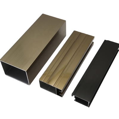 Profiles de ventanas y puertas deslizantes de aluminio de extrusión anodizante para colores personalizados