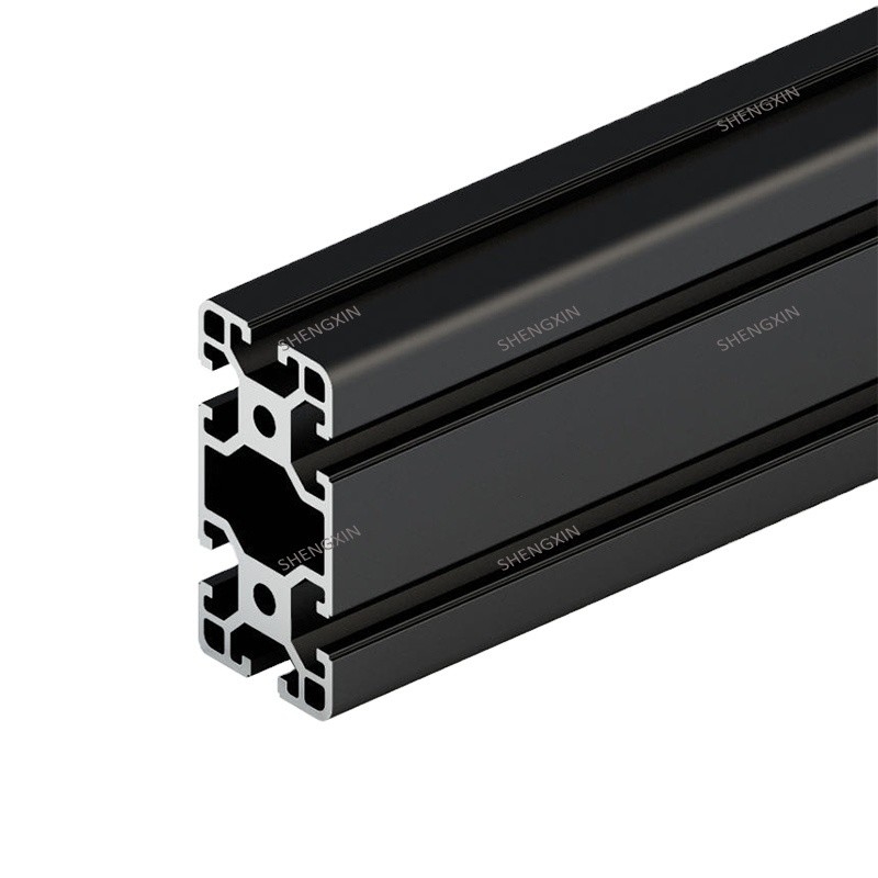 Los perfiles anodizantes de aluminio de grado T3-T8 de Shengxin para la serie 6000 en negro