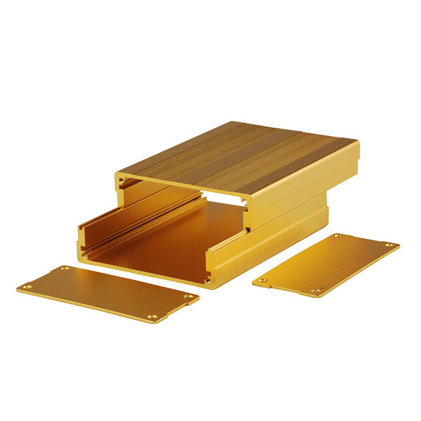 T5 T6 Lavabo de aluminio anodizado para caja electrónica de pared extruida a medida