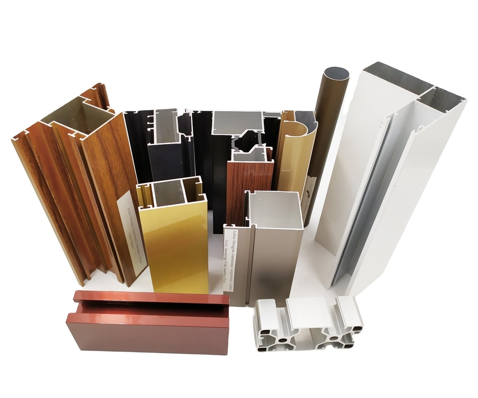 Profiles de extrusión de aluminio de champán para ventanas de puertas en Zambia Rendimiento duradero