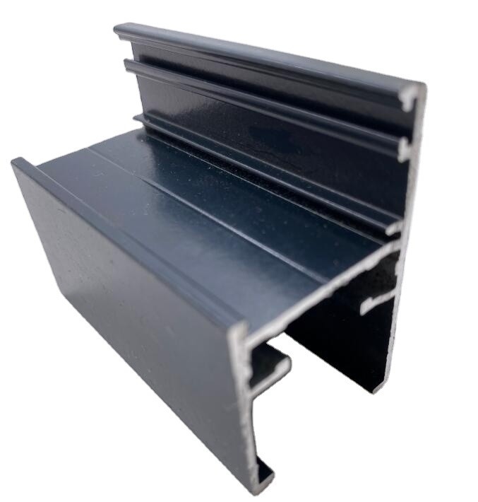 Extrusión de aluminio recubierto en polvo con certificación ISO T3-T8 para sistemas de ventanas y puertas
