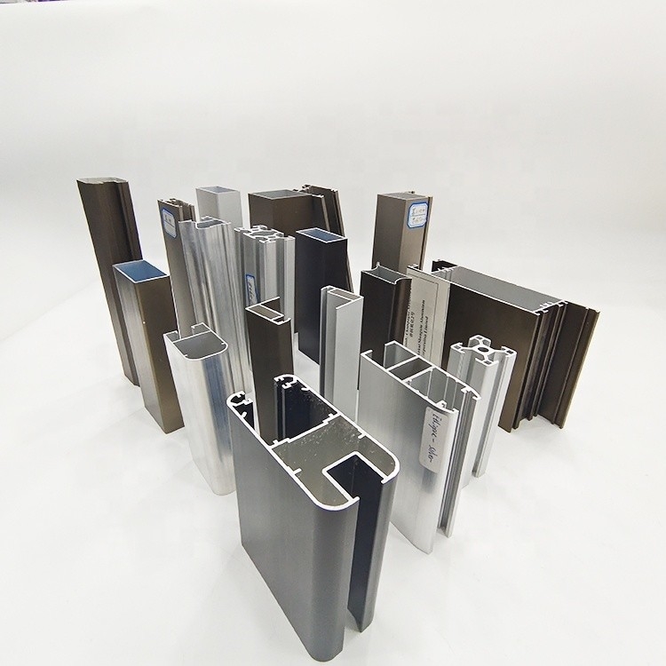 Perfiles de aluminio para puertas y ventanas longitud 5.8-6.0M personalizado a sus especificaciones