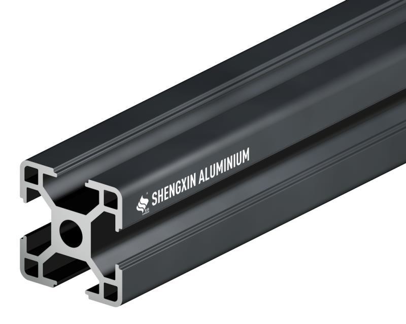 Shengxin 6063-T5 marco de aluminio 2020 2040 T ranura anodizante perfil de aluminio de plata negra