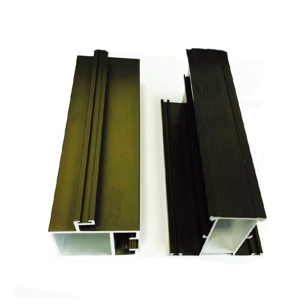 Perfiles de ventanas de aluminio de color personalizado cumplen con el estándar GB para puertas y ventanas