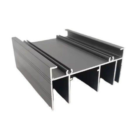 Perfiles de aluminio de extrusión de longitud personalizada con mecanizado en blanco y negro