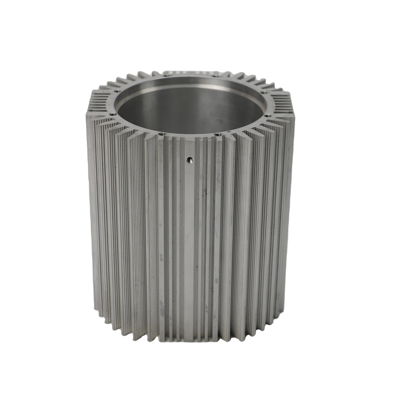 Profiles de extrusión de aluminio anodizado de plata para carcasas de motores en tamaño personalizado