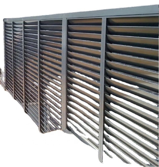 Sistema de aluminio ajustable de lujo para cercas exteriores de privacidad exterior