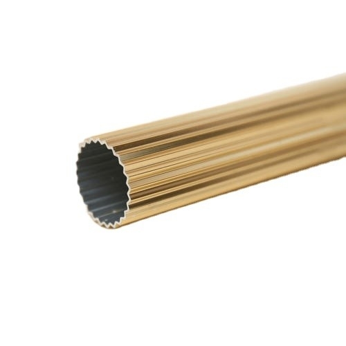 Pedido del cliente Perfiles de aluminio cuadrados y redondos Tubo redondo para varilla de cortina