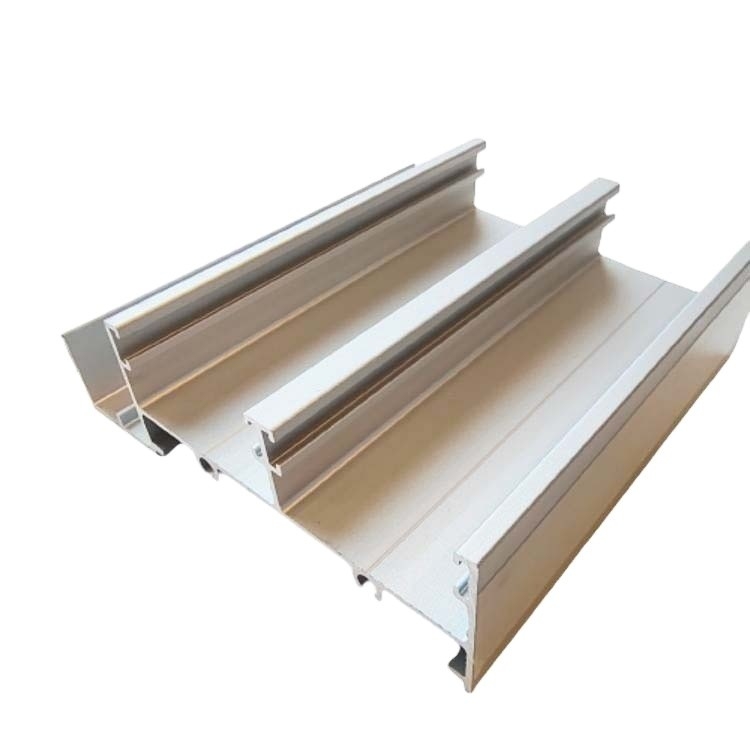 Profiles de aluminio de bronce natural blanco negro champán beige para ventanas y puertas de México
